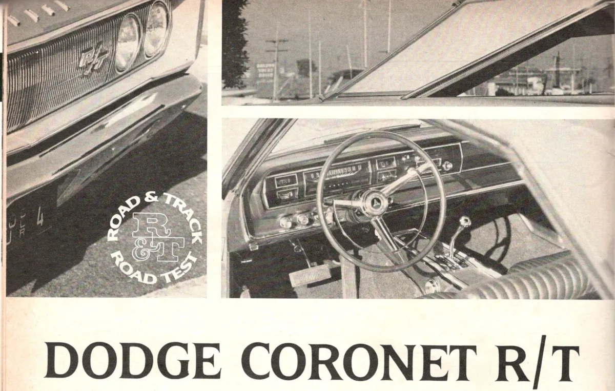 A red 1967 Dodge Coronet R/T parked on a street