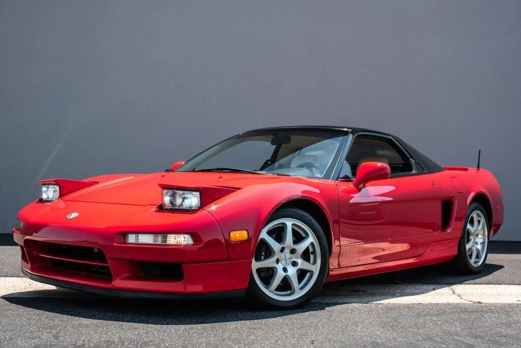 A red 1991 Acura NSX