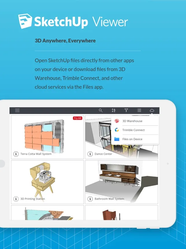 A screenshot illustrating the SketchUp Viewer interface.