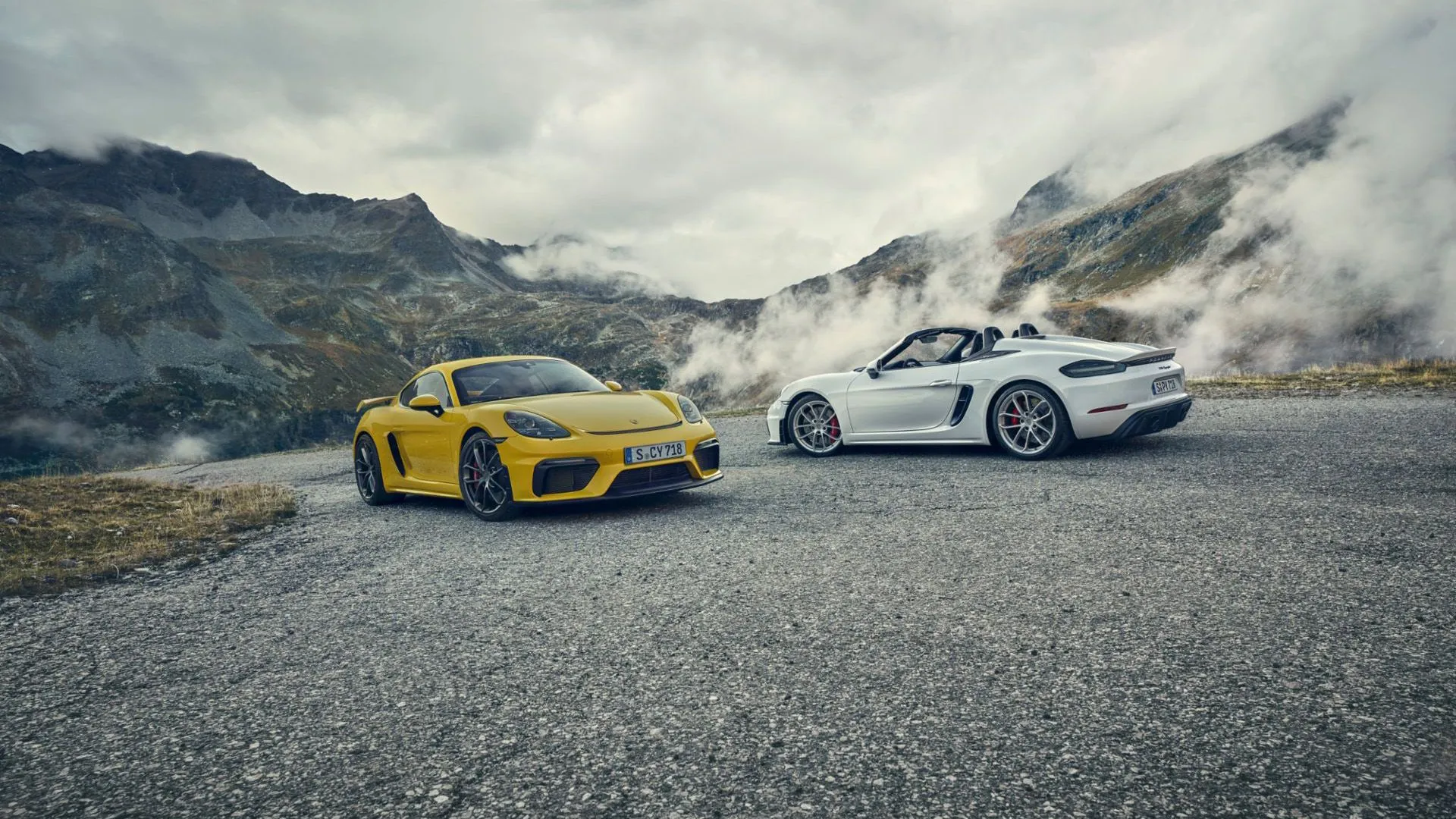 A shot of a yellow 2011 McLaren MP4-12C on a drag strip