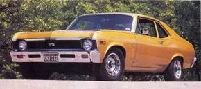A side view of the 1969 Chevrolet Nova SS 396, highlighting its compact size.