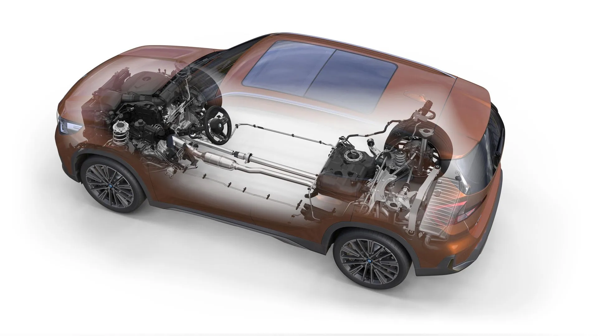 A sleek BMW vehicle showcasing its modern design, representing the future direction of hybrid technology and performance