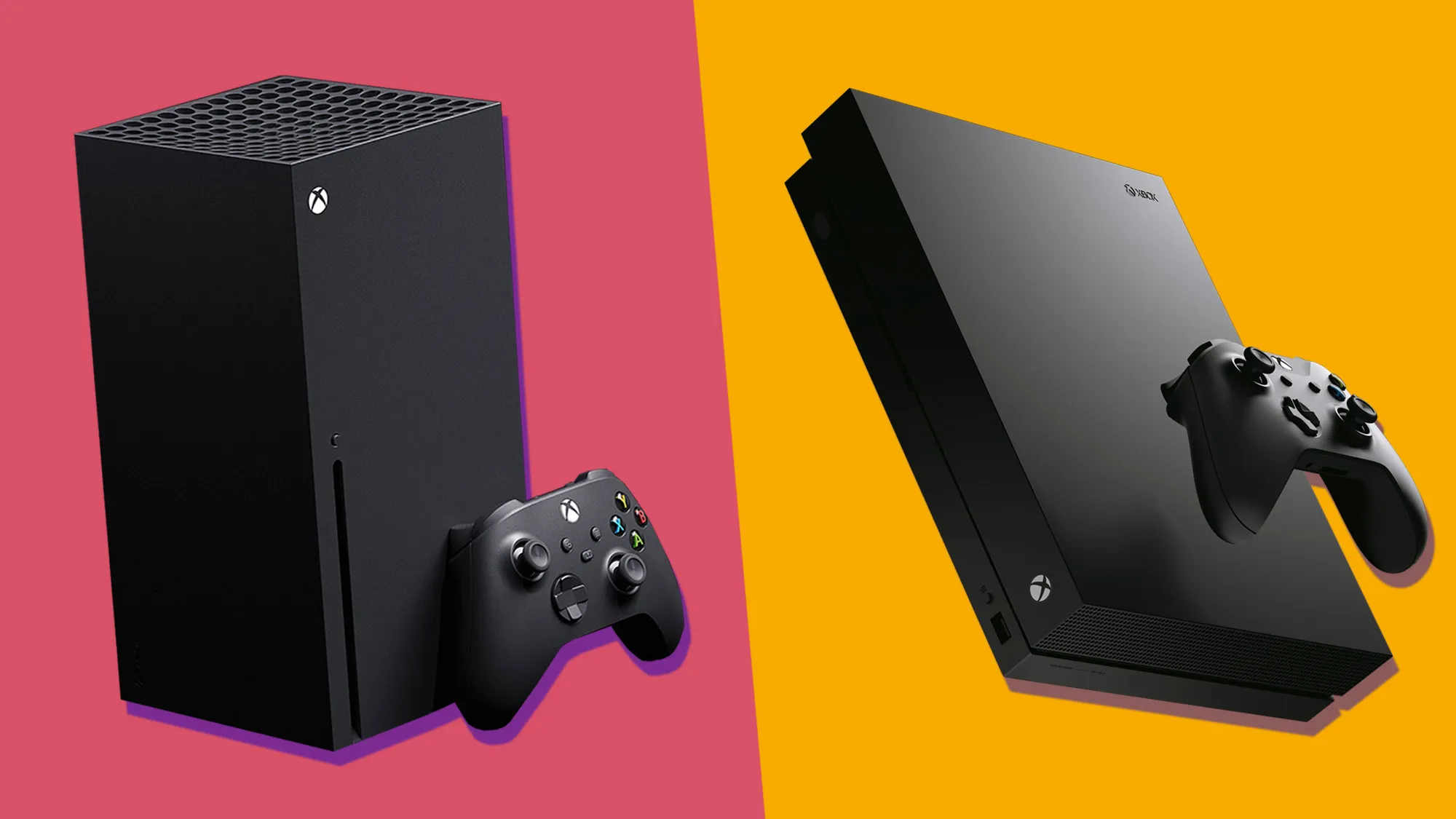A sleek Xbox Series X console with a wireless controller resting beside it, highlighting the current generation of Microsoft's gaming hardware