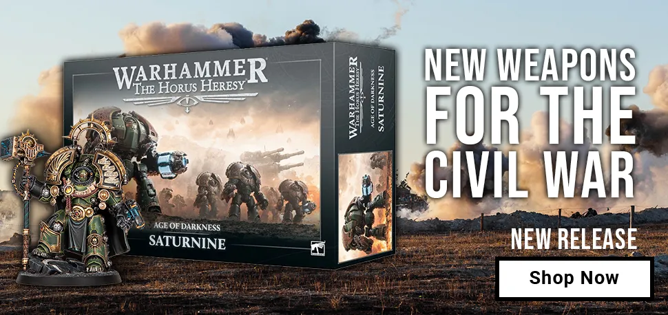 A squadron of highly detailed Warhammer Horus Heresy space marine gaming miniatures in action