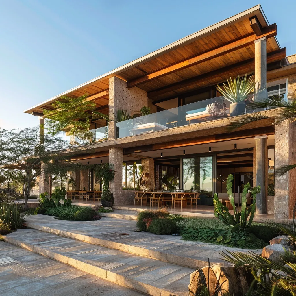 A tranquil outdoor lounge area, evoking a sense of relaxation and premium guest service.