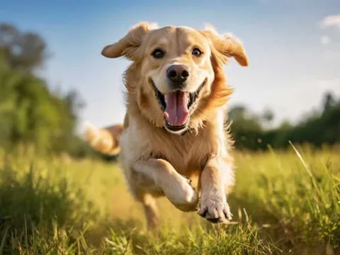 A vibrant illustration showcasing the positive health impacts of probiotics on dogs.