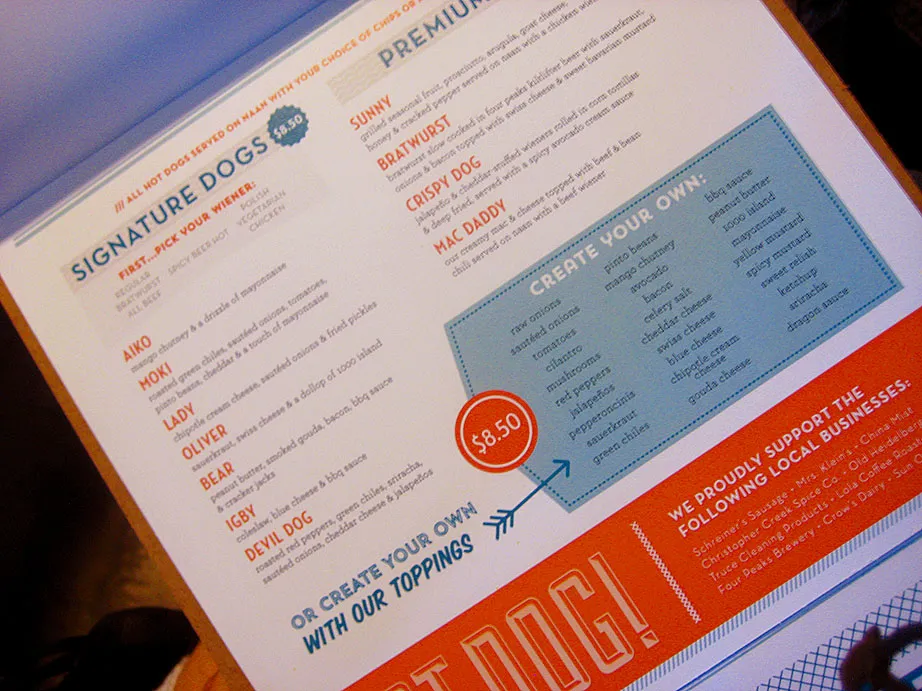 Additional menu details on clipboard