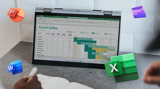 An Excel spreadsheet showing various data transformed into insights.