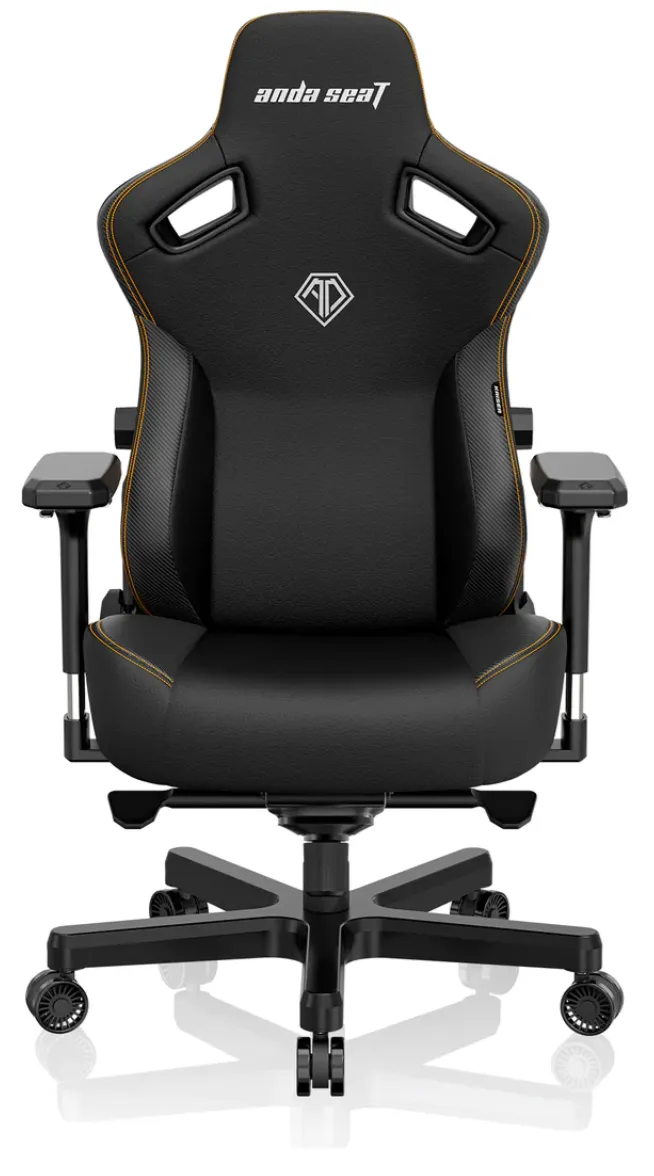 AndaSeat Kaiser 3 XL front view highlighting wide seat and steel frame