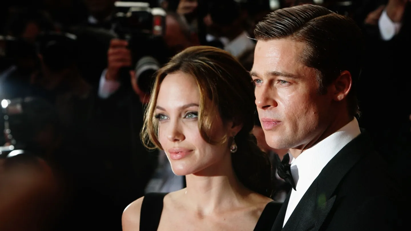 Angelina Jolie and Brad Pitt during their marriage