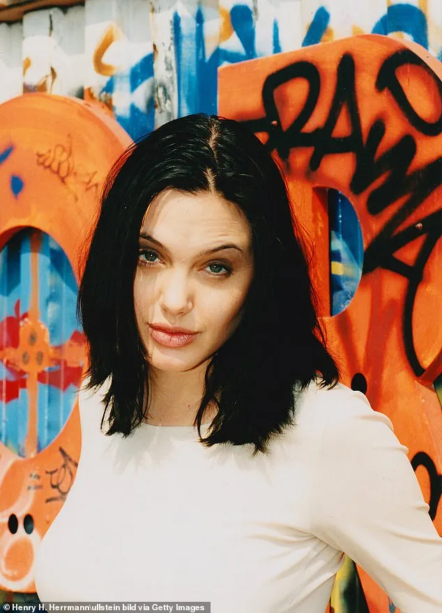 Angelina Jolie in 1997, aged 22, during a period when she battled suicidal thoughts and considered hiring a hitman.