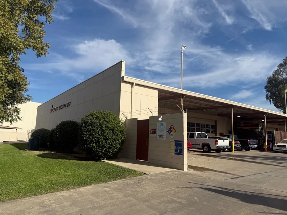 Auto tech training facility and garage with multiple vehicles