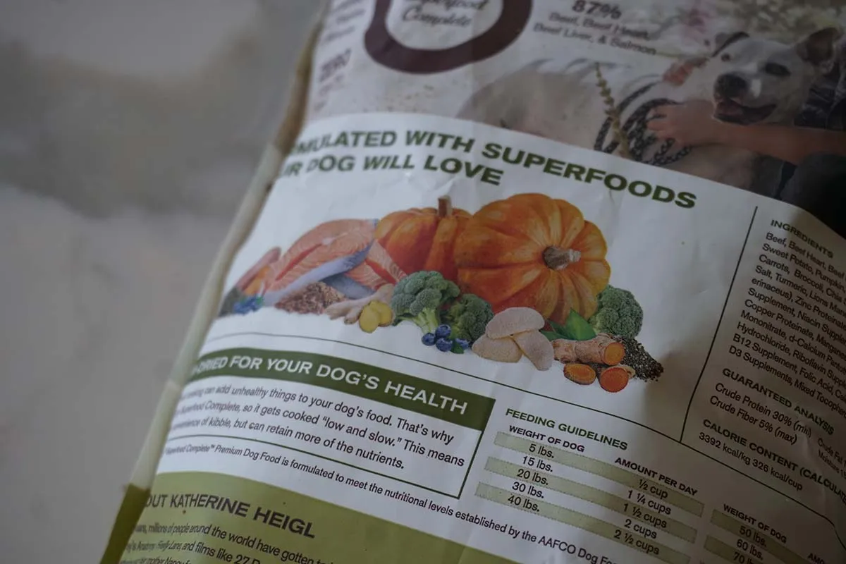 Badlands Ranch dog food texture and ingredients