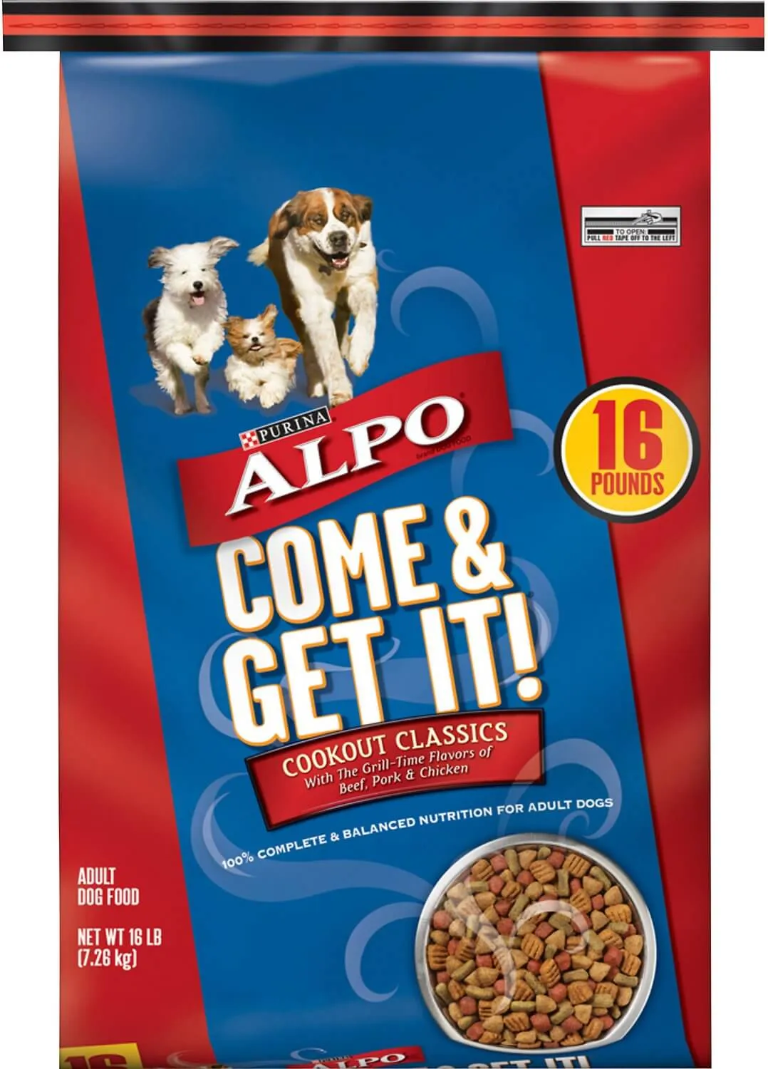 Bag of Purina ALPO Puppy Food