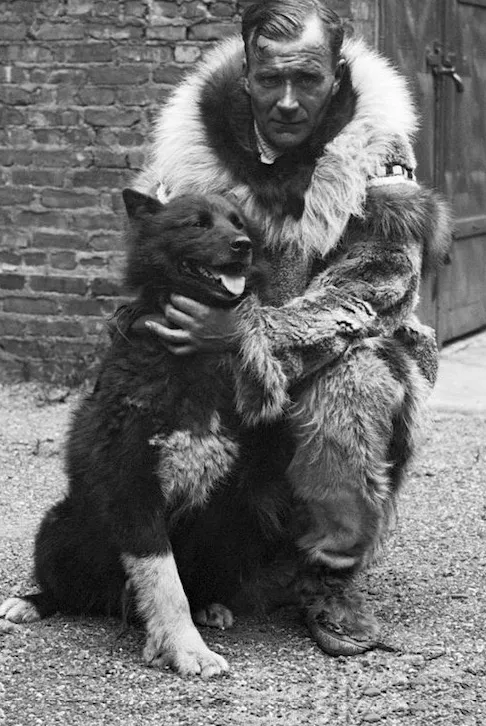 Balto with Gunnar Kaasen after the historic serum run