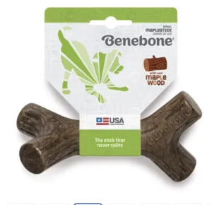 Benebone Wood Stick flavored chew toy for puppies