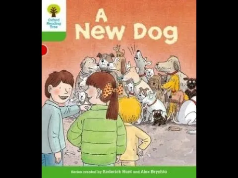 Biff, Chip, and Kipper excited about their new dog