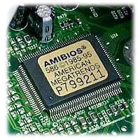 BIOS chip on motherboard