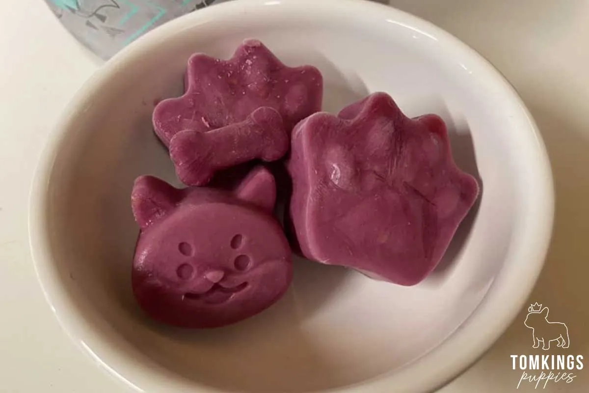 Blueberry frozen treat
