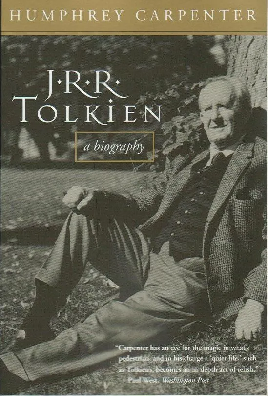 Book cover for J.R.R. Tolkien: A Biography by Humphrey Carpenter