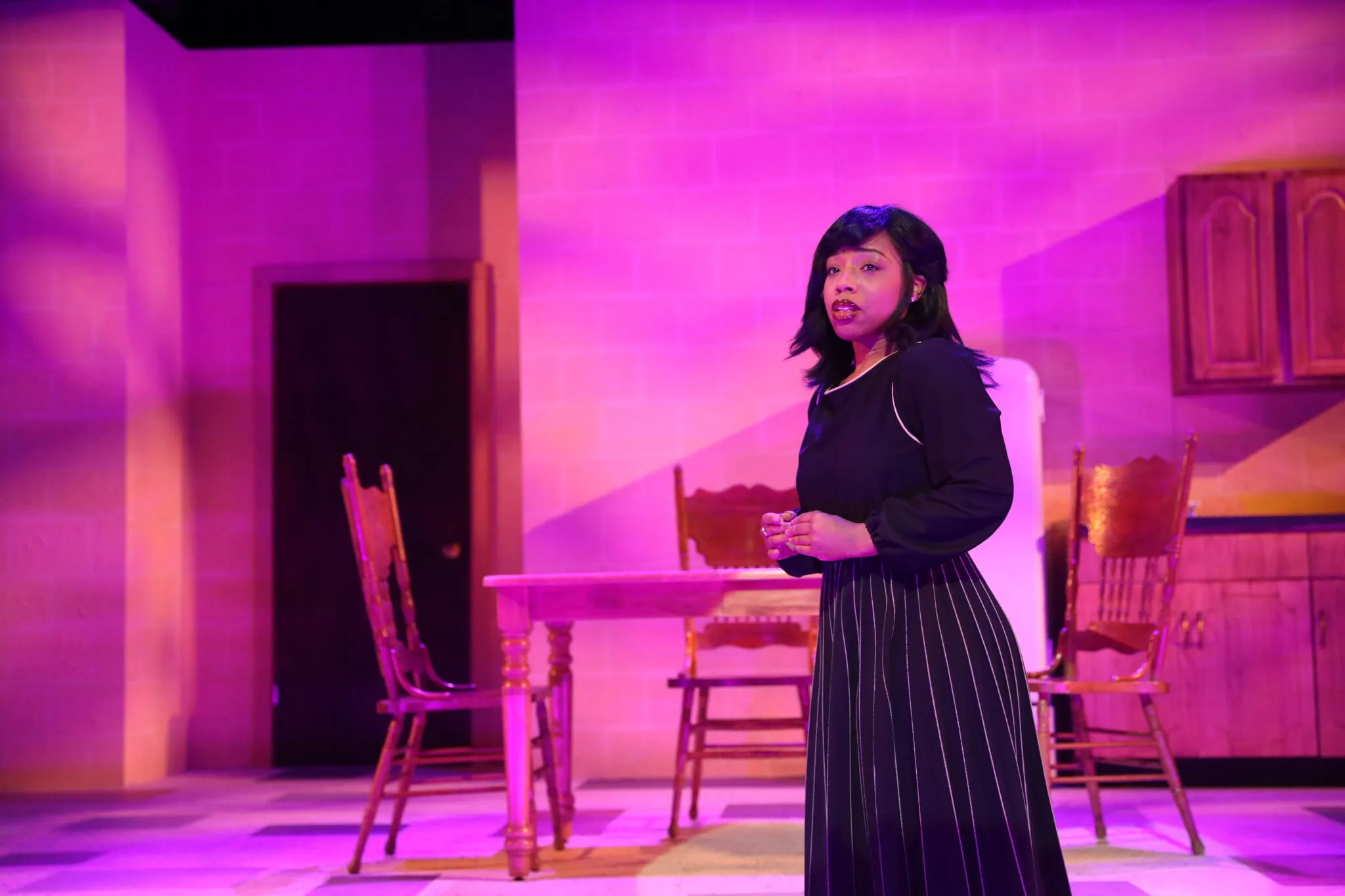 Britt Edwards as young Janet in a tender family portrayal