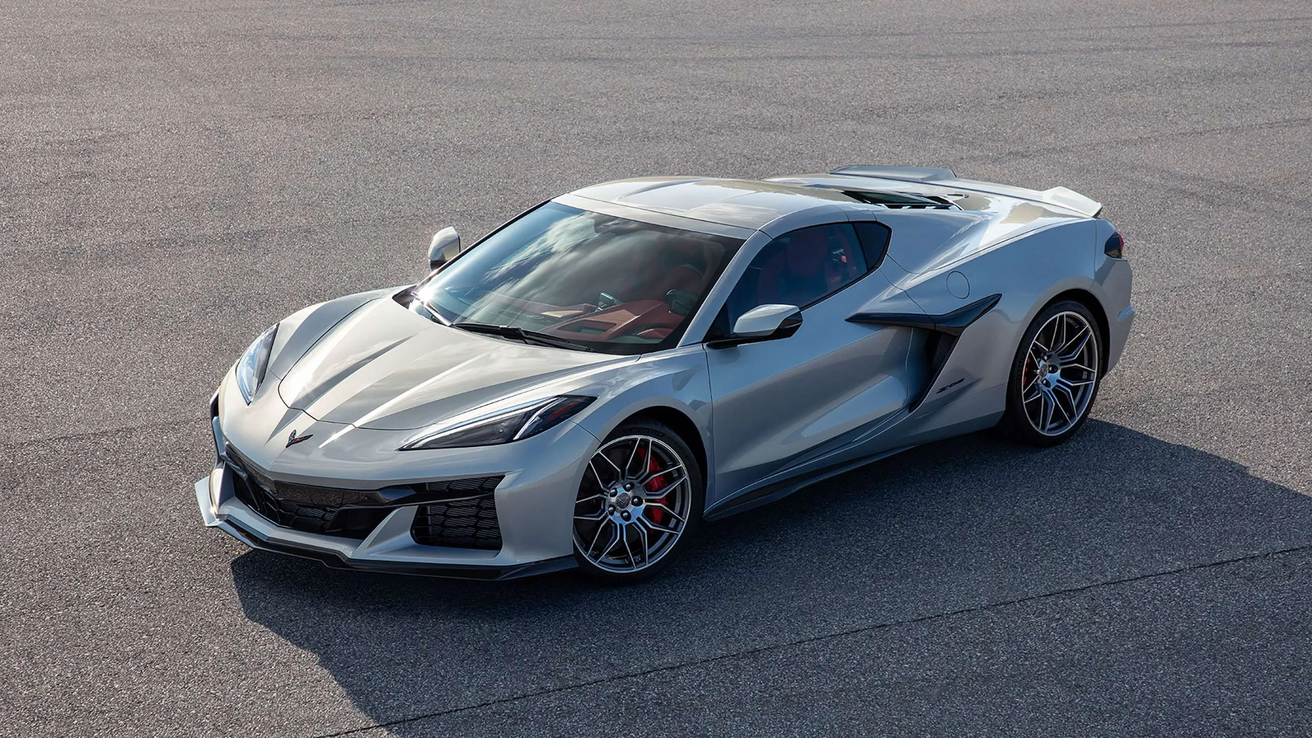 Chevrolet Corvette C8 Z06 teaser shot revealing mid-engine layout