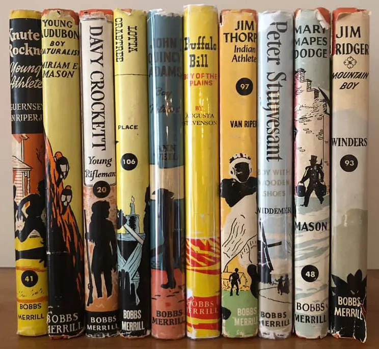 Childhood of Famous Americans dust jackets