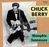 Chuck Berry performing with his signature guitar, showcasing his dynamic stage presence.