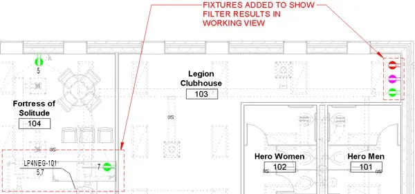 Circuit filter view demonstrating MEPPP's parametric scheduling in Revit