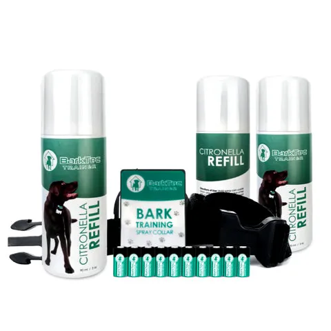 Citronella spray bark collar for large dogs