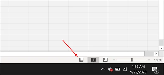 Click the "Normal" icon