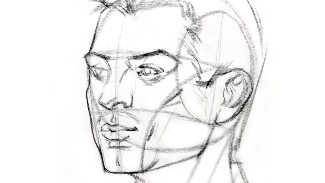 Close-up drawing of an eye, showing details like eyelashes, highlights, and shading