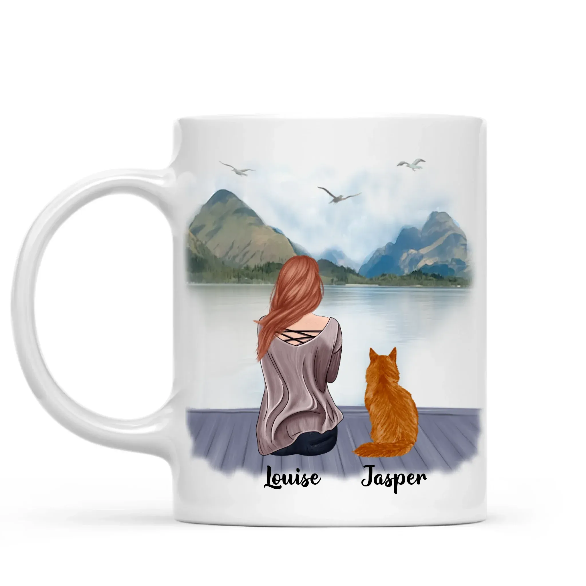 Close-up of the mug showing Ultra HD printing quality