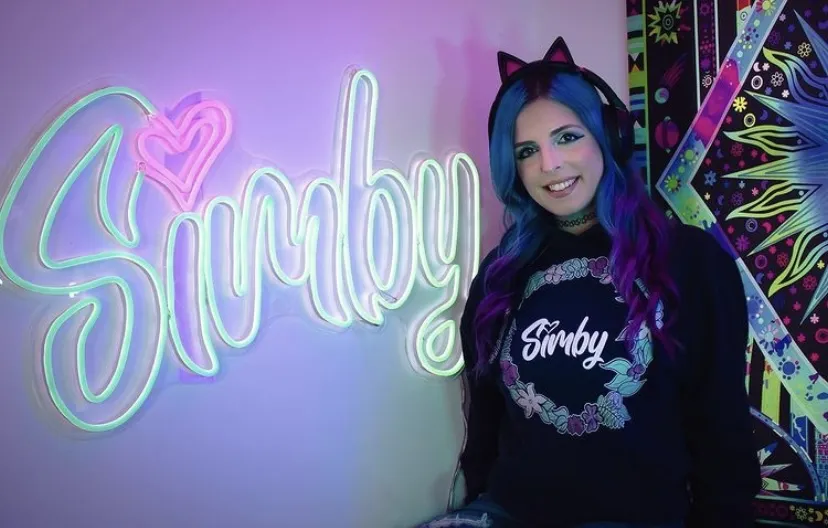 Custom Neon® logo for gamer @simbybtw