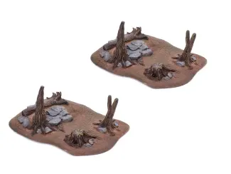 Dead Forest eerie tree and rock terrain pack