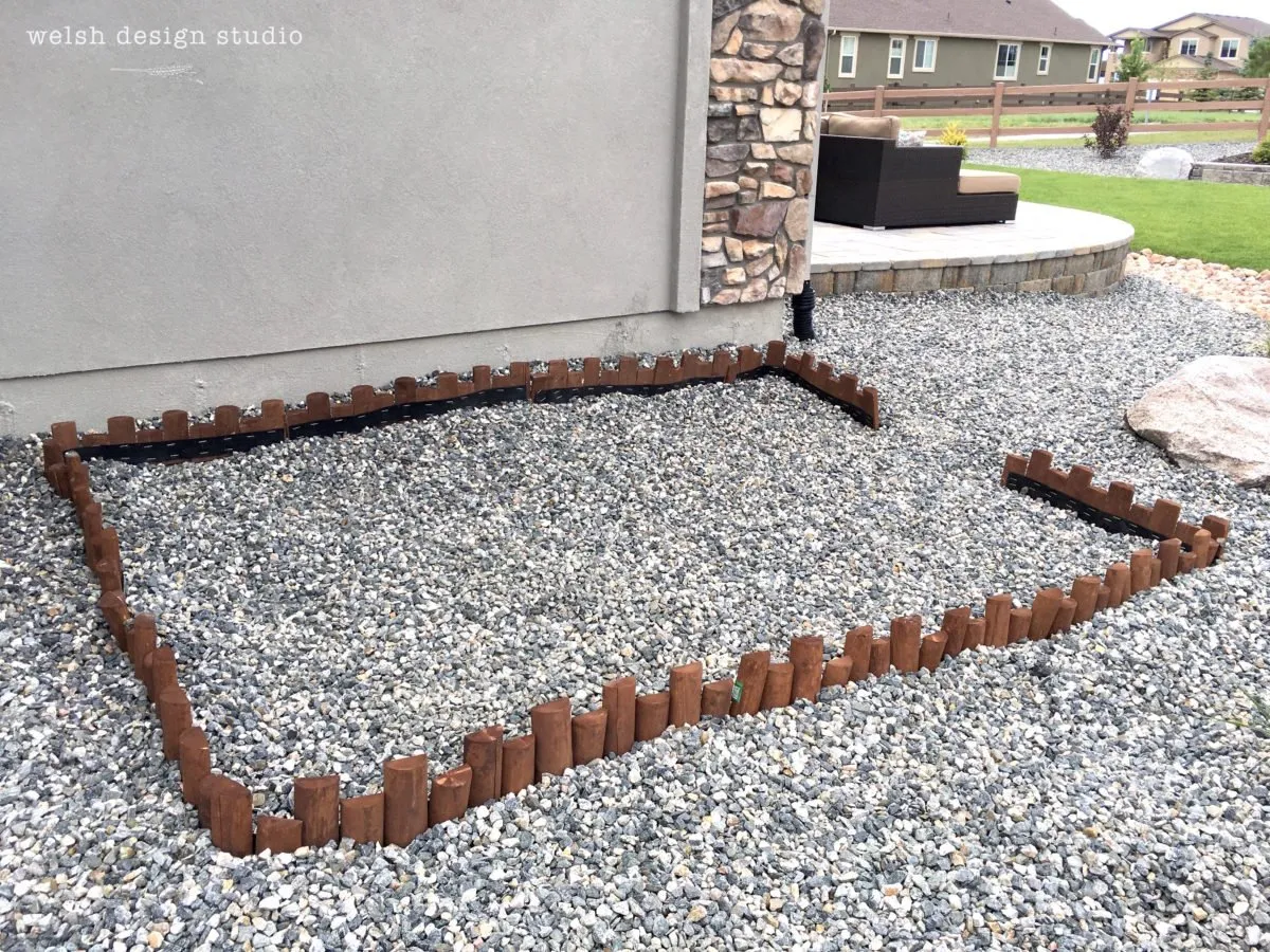 Defined dog potty area