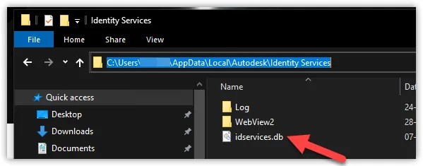 Delete idservices.db