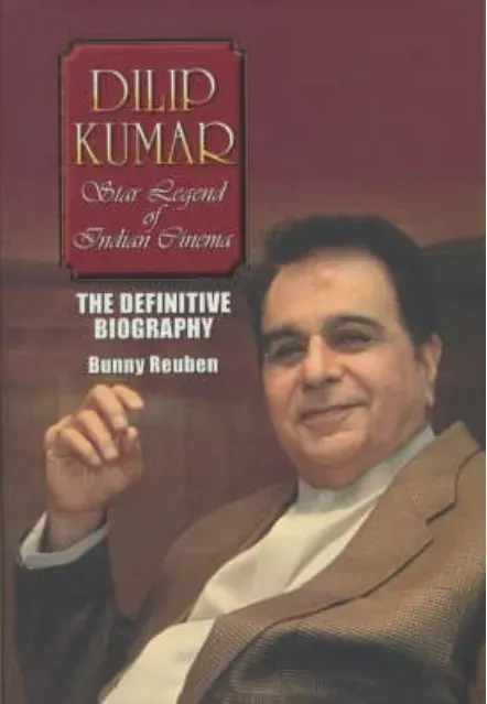 Dilip Kumar, the legendary Indian actor, featured on his autobiography cover