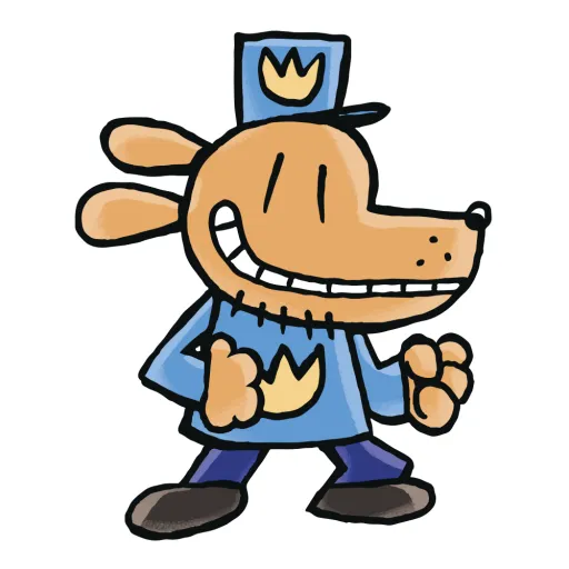 Dog Man Series overview illustration featuring the heroic character