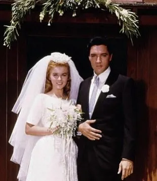 Elvis and Ann-Margret looking at each other