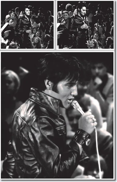 Elvis Presley during the 'stand-up show' segment