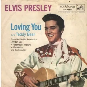 Elvis Presley in the movie Loving You