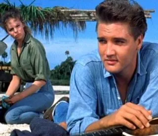 Elvis Presley with Joanna Moore in a scene from Follow That Dream