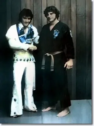Elvis receiving the award for Ten Outstanding Young Men of the Nation
