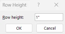 Entering '1' for both Row Height and Column Width to create perfect squares