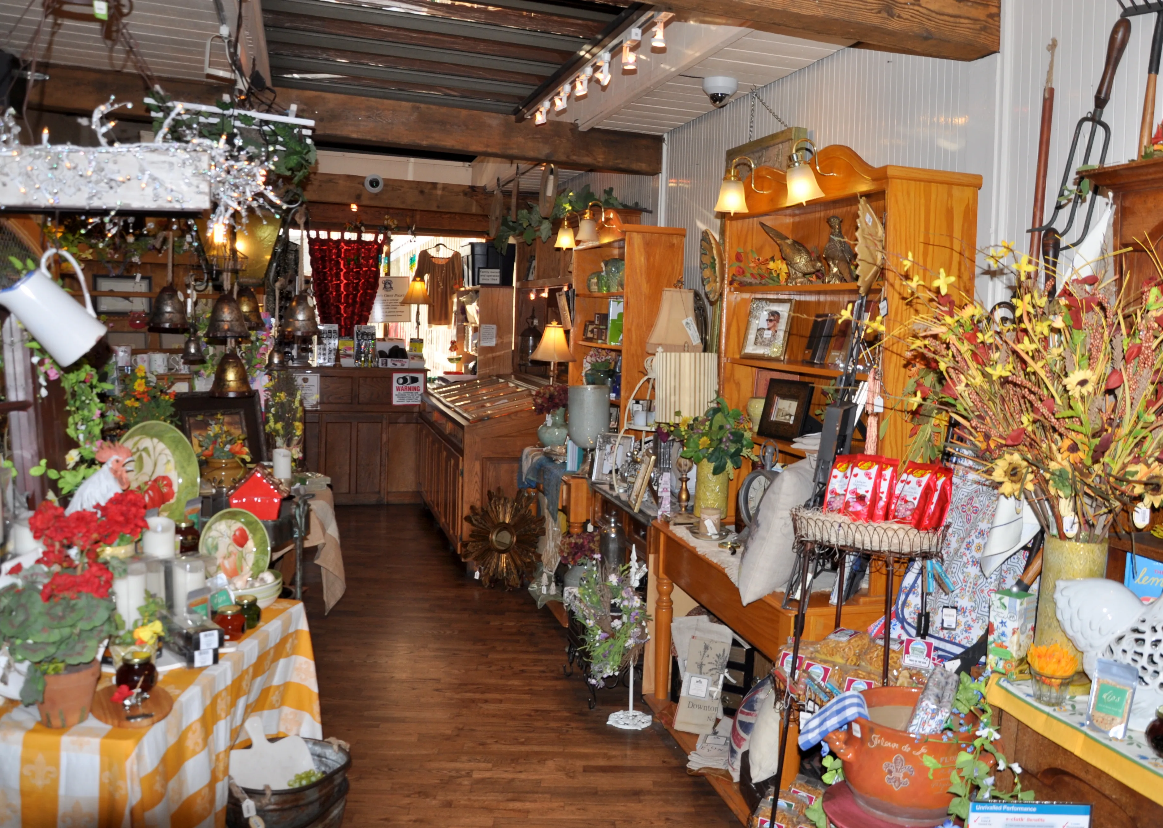 Entering the gift shop