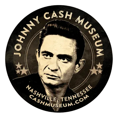 Exterior view of the Johnny Cash Museum with its distinctive black signage