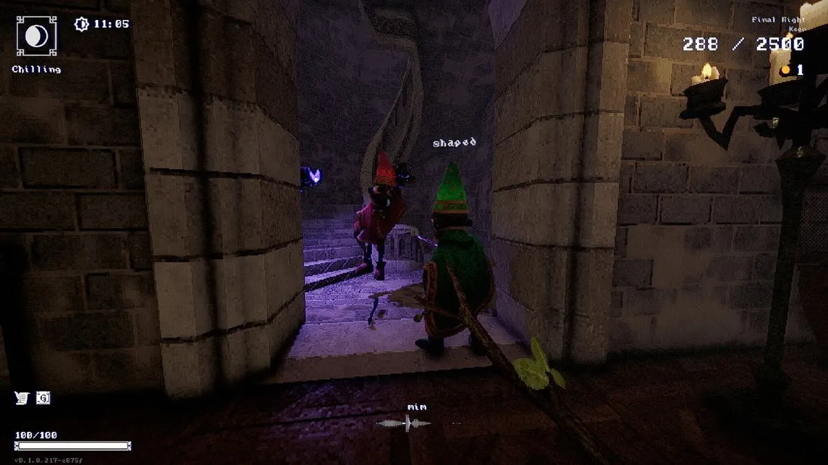 Fighting in the stairwell