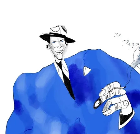 Frank Sinatra, a symbol of independence, reflected in a personalized recovery journey
