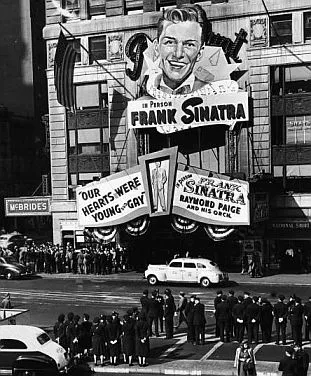 Frank Sinatra giant marquee at New York